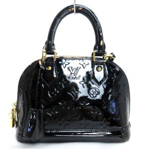 LOUIS VUITTON M90063 ヴェルニ アルマBB ノワールマニエティック ショルダーバッグ ブラック