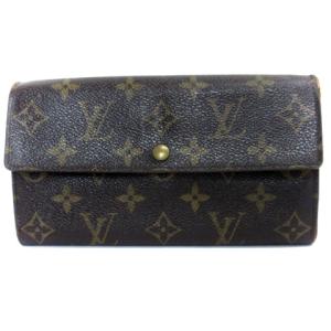 モノグラム ポシェット ポルトモネクレディ 長財布 M61726 フランス製 ブラウン GY11