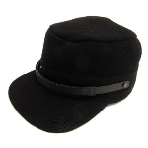 ニット ワークキャップ 帽子 ブラック 230912E