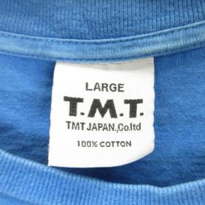 TMT Tシャツ 半袖 プリント ブルー L 230915E