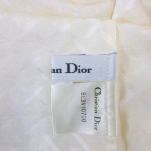 Christian Dior シルクミックス 総柄 シャツ 長袖 オフホワイト L 2301003E