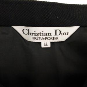 Christian Dior PRET-A-PORTER タック スカート ブラック LL 230922E