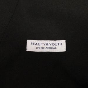 BEAUTY&YOUTH UNITED ARROWS テック シアサッカー テーパード アンクルパンツ ブラック M 230921E