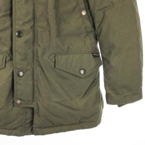 Schott ダウン ジャケット フーディ 3152017 カーキ M