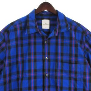uniform experiment 23SS LINE S/S BIG SHIRT シャツ 半袖 チェック コットン