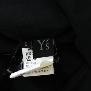Y's ノースリーブ シャツ プルオーバー アシンメトリー 2 ブラック 2301003E