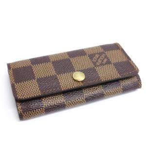 LOUIS VUITTON ダミエ ミュルティクレ4 キーケース 4連 N62631 フランス製 ブラウン