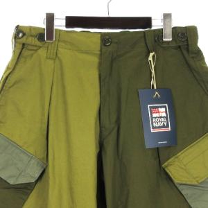 FREAK'S STORE × ROYAL NAVY タグ付き コンバットショーツ ショート パンツ ハーフ カーキ 2