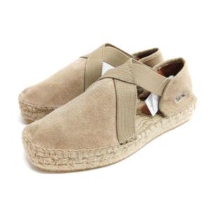 B品 SOCOA サンダル エスパドリーユ クロスオーバーストラップ 7.5 ベージュ 231012E