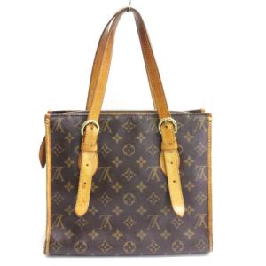 LOUIS VUITTON モノグラム ポパンクール オ ハンドバッグ セミショルダー M40007 ブラウン