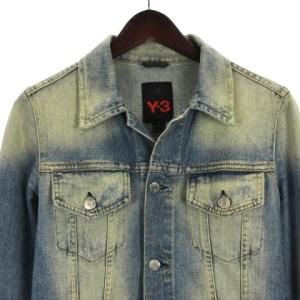 Y-3 ヨウジヤマモト デニム ジャケット タイト USED加工 インディゴ S