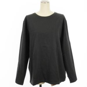 タグ付き 22SS コットンシルケット天竺ロンT Tシャツ カットソー 長袖 22070200702010 グレー F