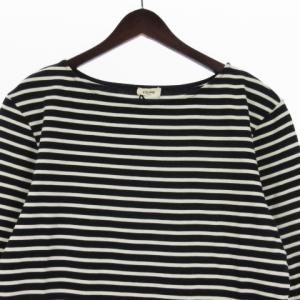CELINE X015680D カットソー ボーダー L ネイビー