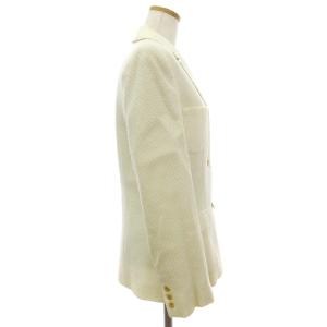 OLD ENGLAND セットアップ スーツ ダブルジャケット 長袖 スカート ひざ丈 ウール 無地 白系 ホワイト系 38