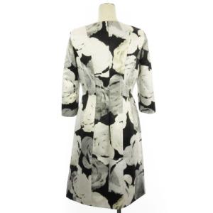 LANVIN COLLECTION ワンピース ひざ丈 七分袖 総柄 グレー系 36