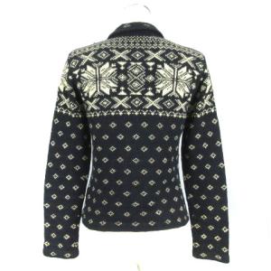 RALPH LAUREN ノルディック柄 カーディガン ニット ブラック M 231201E