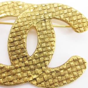 CHANEL 1261 29 ヴィンテージ ココマーク ブローチ ゴールドカラー