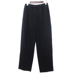 EMPORIO ARMANI パンツ スラックス ボトム コットン ウール混 紺 ネイビー 40 RF