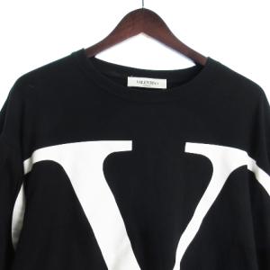 VALENTINO カットソー バルーンスリーブ ロゴ XS ブラック