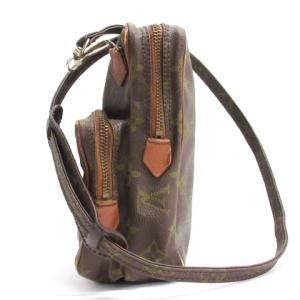 LOUIS VUITTON モノグラム ミニアマゾン 旧型 ショルダーバッグ ポシェット M45238 フランス製 ブラウン AA