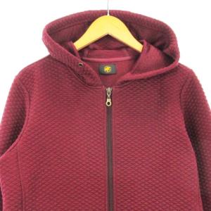 HUNTING WORLD ジップアップパーカー ジャケット  キルティング調 レッド系 M