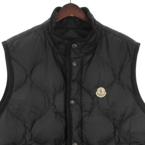 MONCLER 17AW CANUT キルティング ダウンベスト ジップアップ ナイロン ブラック 6