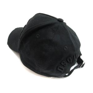 DSQUARED2 ICON BaseBall Cap キャップ ダメージ加工 帽子 ブラック 231219E