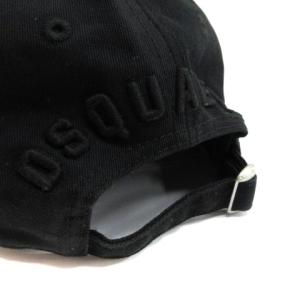 DSQUARED2 ICON BaseBall Cap キャップ ダメージ加工 帽子 ブラック 231219E