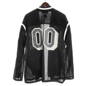 FACETASM YA-SW-M09 EAGLE CARDIGAN メッシュ 刺繍 プリント 3 ブラック