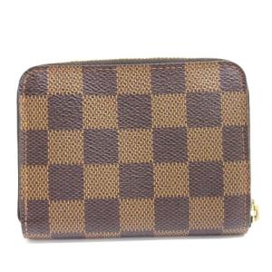 LOUIS VUITTON ダミエ ジッパー コインパース コインケース 財布 N63070 フランス製 ブラウン