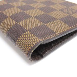 LOUIS VUITTON N61666 ダミエ ポルトビエ 6カルトクレディ 二つ折り財布 札入れ ブラウン