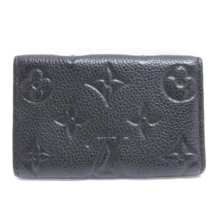 LOUIS VUITTON モノグラムアンプラント ミュルティクレ6 6連キーケース レザー フランス製 M64421 ノワール ECS