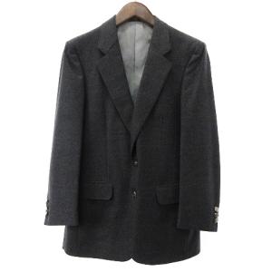 GIVENCHY スーツ セットアップ テーラードジャケット シングル 背抜き サイドベンツ パンツ スラックス 無地 ウール グレー 165