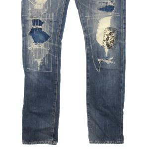 HYSTERIC GLAMOUR ダメージ加工 スタッズ デニム パンツ ジーンズ インディゴ S YHG