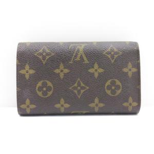 LOUIS VUITTON モノグラム ポルトフォイユ トレゾール 二つ折り 財布 M61736 ブラウン
