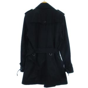BURBERRY BLACK LABEL トレンチコート 中綿ライナー付き 裏地チェック ブラック L