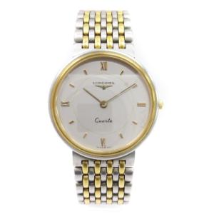 Longines 腕時計 コンビカラー クォーツ 白文字盤 ECS