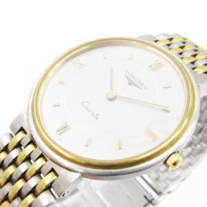 Longines 腕時計 コンビカラー クォーツ 白文字盤 ECS