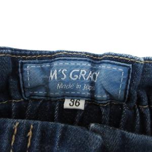 M'S GRACY ワイド デニム パンツ カットオフ 36 インディゴ 240109E