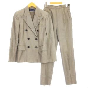 セットアップ スーツ ダブルブレスト ジャケット パンツ センタープレス グレー系 7 ECS