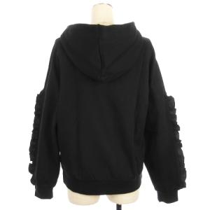 adidas Originals タグ付き セットアップ フリル スウェット パーカー 裏毛 フリル イージー パンツ FU3873 FU3879 ブラック