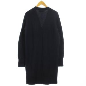 POLO RALPH LAUREN ニット カーディガン ロング ウール カシミヤ混 ネイビー M