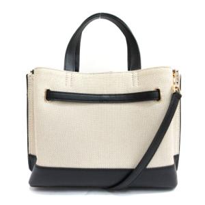 MICHAEL KORS エミリアサッチェル 2WAY ショルダーバッグ ブラック ホワイト 240126E 鞄