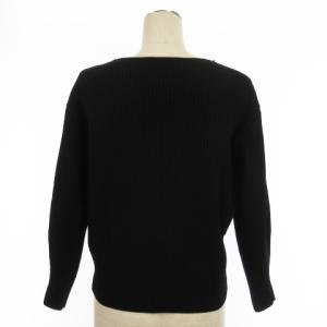 TOMORROWLAND リブニット セーター ウール ブラック S
