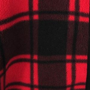 Columbia バックアイスプリングフーディー フリース パーカー ジップアップ チェック レッド XL