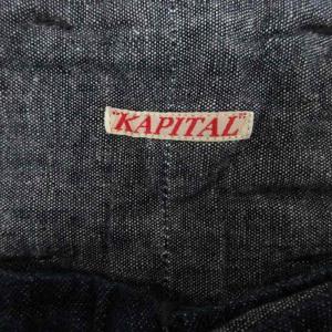 KAPITAL デニム バックギャザー ワイルド パンツ インディゴ S 240304E