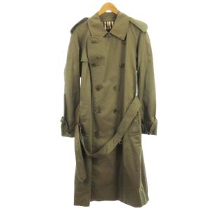 ヴィンテージ トレンチコート 裏ノバチェック カーキ