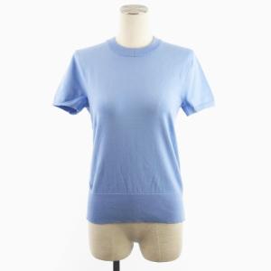 POLO RALPH LAUREN タグ付き アンサンブルニット カーディガン セーター 半袖 ブルー コットン S ECS