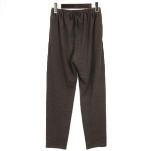 JURGEN LEHL イージーパンツ ウールシルクミックス ブラウン M 240304E ECS