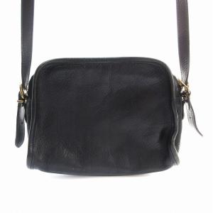 IL BISONTE ショルダーバッグ ポシェット ワンショルダー レザー ロゴ 黒 ブラック